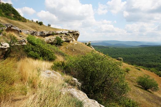 Summer mountain landscape in Crimea, Ukraine