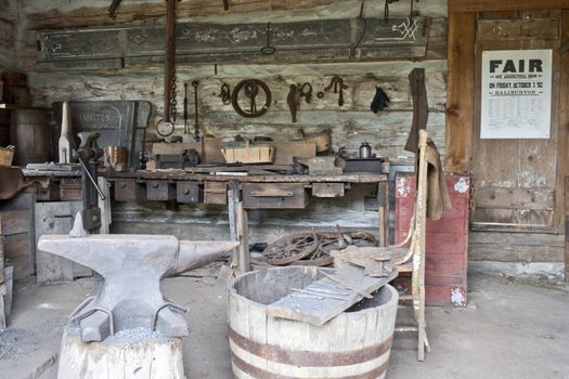 Image of an old blacksmith shop