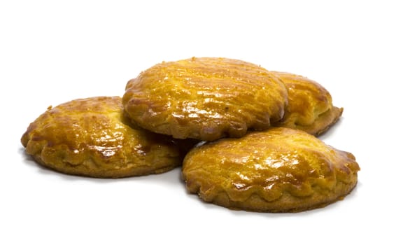 apple cakes isolated on white