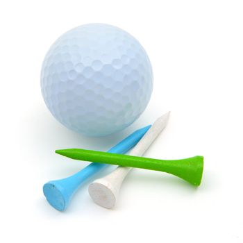 Golf Ball and Tees