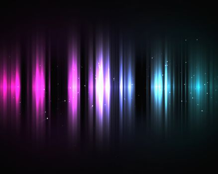 Background of pink to blue lights in the dark