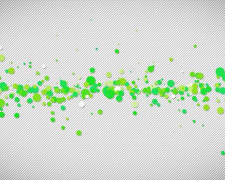 Green drops in line on strips background