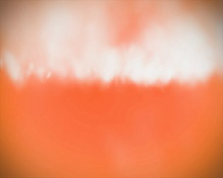 Cloud in orange sky background