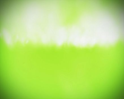 Cloud in gree sky background