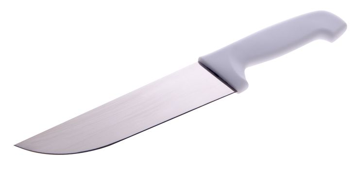 knife close up on white background