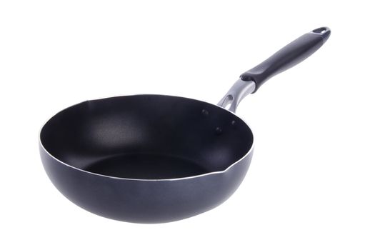 pan, metal frying pan, on a white background
