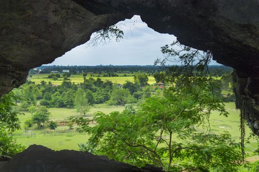 Tham Xang Cave was once feared by locals due to a limestone formation inside that resembles an evil monster's head. 