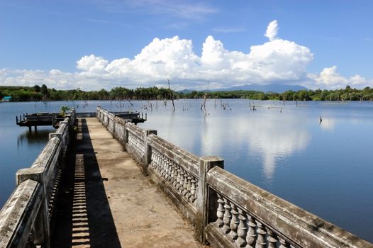 The lekeside in Chanthaburi, Thailand