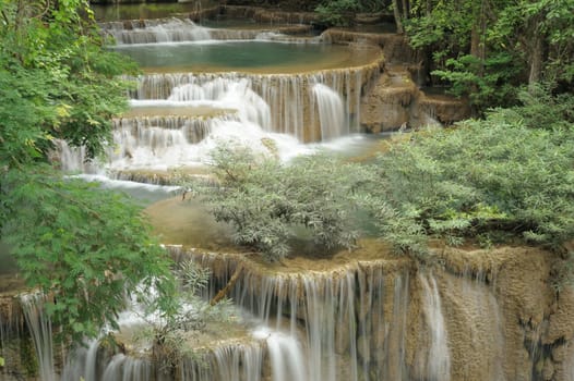 Viewpoint Huay Mae Kamin Waterfall.