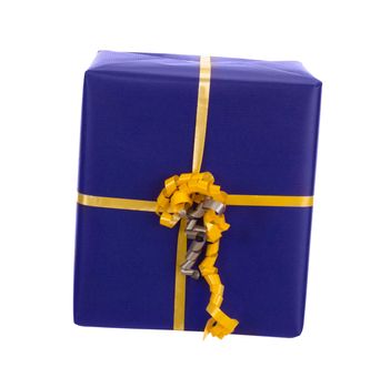 A colorful gift isolated on white background