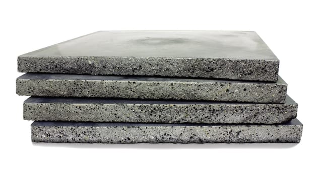 Concrete plates for the device of a strong floor