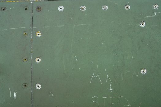 Details of an old grungy army aircraft.............