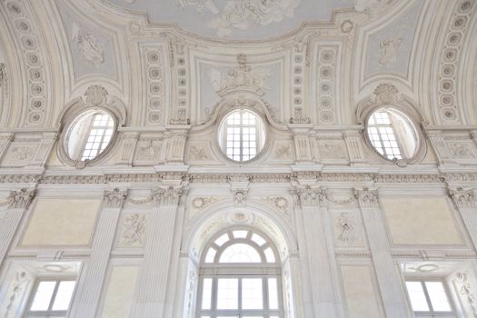View of Galleria di Diana in Venaria Royal Palace, close to Torino, Piemonte region