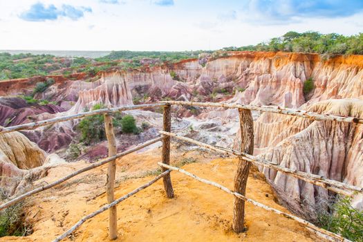 Wonderful orange colors at sunset in Marafa Canyon - also said The Hell's Kitchen. Malindi region, Kenya
