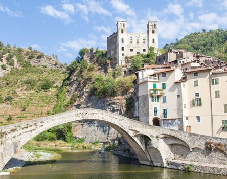 Italy, Liguria Region, Dolceacque Medieval castle, Doria family, 13th century