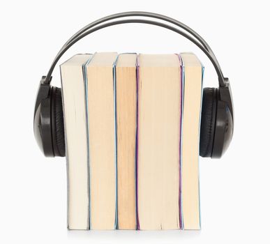 Interpretation a the audiobook concept against a white background