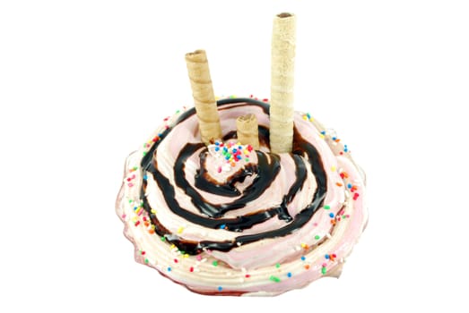 Ice cream dessert studio shot