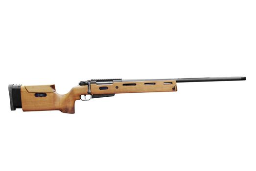 Hunting rifle isolated on white background