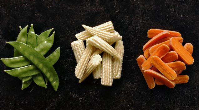 close up of freshly  sauteed vegetables