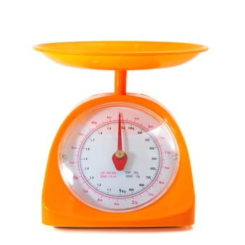 kitchen scale with clipping path