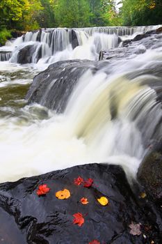 Bond Falls is a beautiful waterfall in the upper peninsula of Michigan.