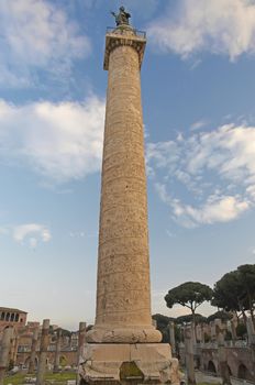 The historical column of Traian, in Rome