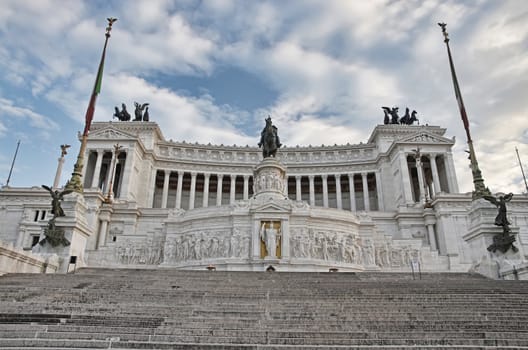Vittorio Emanuel II monument in Rome, Italy