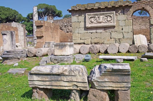 Roman ruins in Rome, ancient roman forum