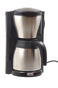 Coffee maker machine on a white background