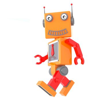robot toy by three dimensional software