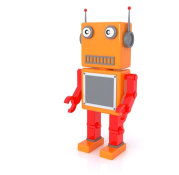 robot toy by three dimensional software