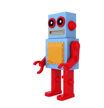 robot toy by three dimensional software