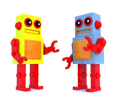 robot toy by three dimensional software