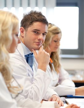 Team of doctors at a meeting