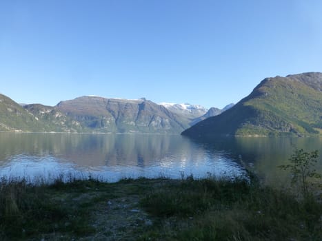 A nice day, late summer in northwestern Norway