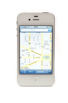 Navigation with iPhone 4S, Google maps application