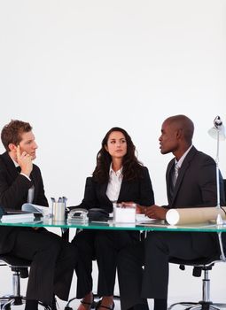 Young business people discussing in a meeting