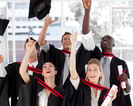 Group of people Graduating from College from different cultures