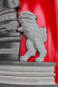 Generality in Thailand, any kind of temple, art decorated in Buddhist church, temple etc. created with money donated by people to hire artist. They are public domain, no restrict in copy or use.This photo is taken under these conditions.
