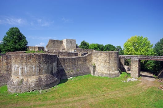 A romanian legendary fortress, Suceava wall ruins