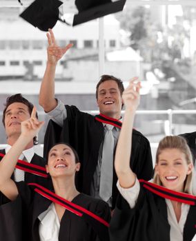 Group of people Graduating from College from different cultures