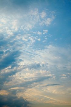 Beautiful clouds in the sky