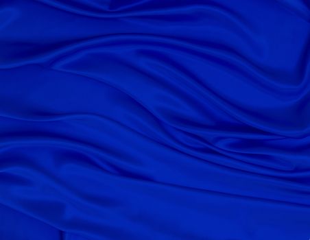 close up of blue silk textured cloth