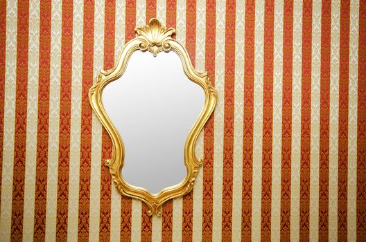 Ornate mirror on the wall