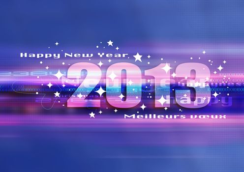 good and happy new year 2013, festive world