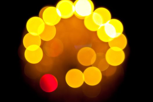 defocus of light background