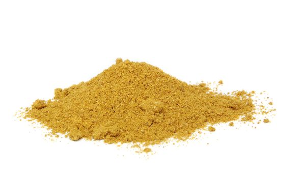 Curry powder, isolated on a white background