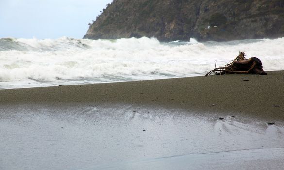 Waves in a stormy day