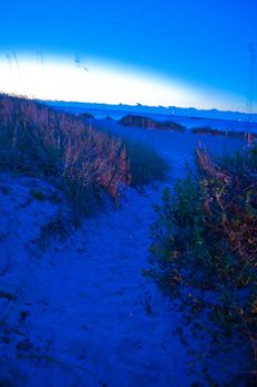 shores of Wrightsville Beach in Wilmington, North Carolina