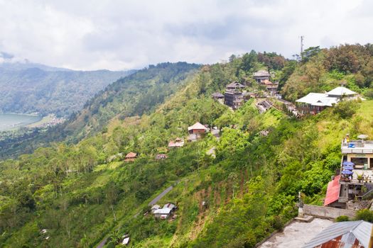 Village on the mountain in Bali, Indonesia